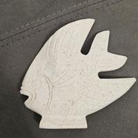 Elegante Scultura Pesce in Pietra - Stile Art Déco