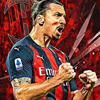 Quadro Zlatan Ibrahimovic AC Milan
