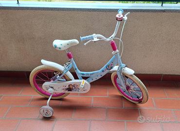 Bicicletta bambina Frozen 16 pollici con rotelle
