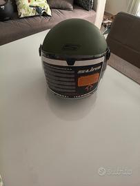 Casco jet S-Line verde opaco taglia S con visiera