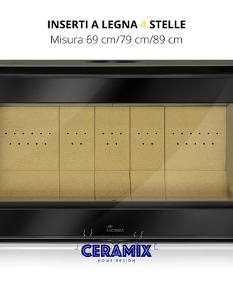 Inserto camino a legna ADOUR 700 - 4 stelle
