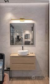 Specchio 70x80 Moderno + Lampada  Applique omaggio