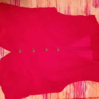 Gilet rosso in velluto pregiato 