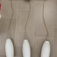 Lampadario a tre calici appesi