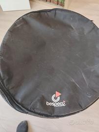 Set borse batteria e custodia rigida porta piatti 