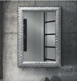 Specchiera rettangolare argento Cod 315M