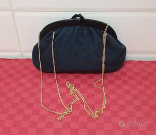 Borsa Pochette in Tessuto Vintage Anni 50