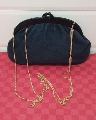 Borsa Pochette in Tessuto Vintage Anni 50