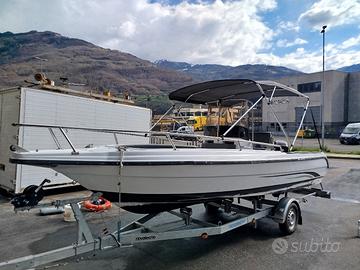 open  40cv  con carrello stradale revisionato