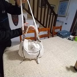 borsa bianca Guess Los Angeles nuova mai usata