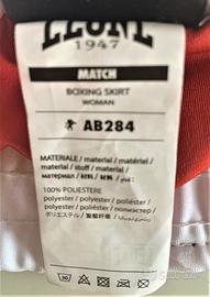 Gonnellino Boxe Donna LEONE 1947 - Rosso, Cintura Elasticizzata, Scalda-muscolo Integrato