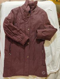 cappotto lungo viola donna vintage nuovo 
