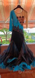 Vestito da donna ballo danza standard tg 46