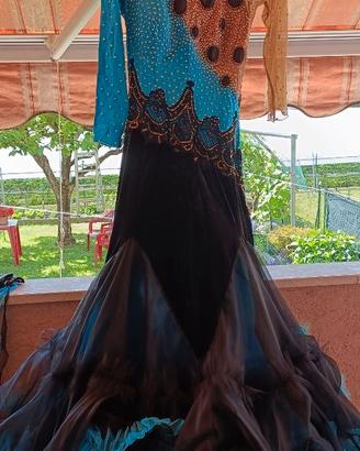 Vestito da donna ballo danza standard tg 46
