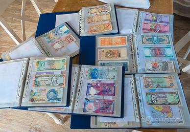 Banconote del mondo 608 pezzi - 7 Raccoglitori