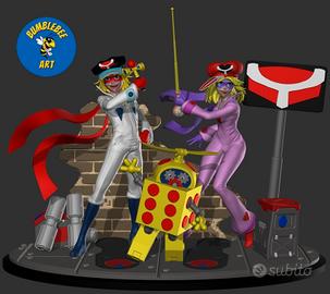 Yattaman diorama stampa 3d