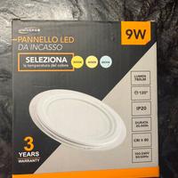 Faretti 5 pezzi Led Tondi 9W Multiluce