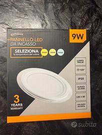 Faretti 5 pezzi Led Tondi 9W Multiluce