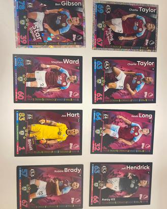 Lotto 8 Carte Match Attax 2018/19 Burnley