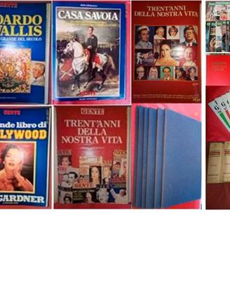 GENTE, vecchi fascicoli a tema rilegati e altro