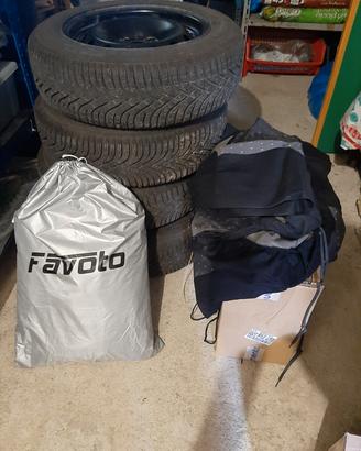 4 ruote invernali 175/65 R 15 + coprisedili