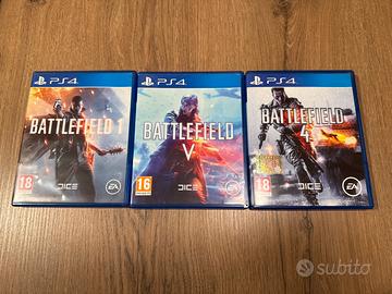 Battlefield 1, 4 e 5 - PS4