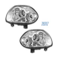 FARI PER RENAULT CLIO 98-01 ANGEL EYES FONDO CROMA