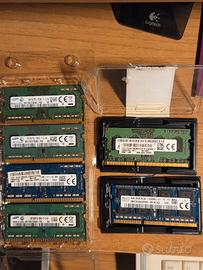 Sodimm DDR3 ram 28gb 7 banchi da 4gb 12800