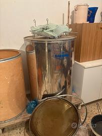 Bidone olio in acciaio