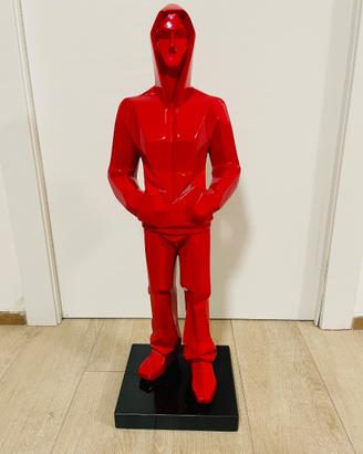 Statua moderna figura umana stilizzata