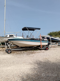 Barca a motore Rio cross 450 con Evinrude E40TL 40