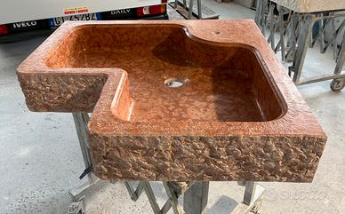 Lavabo ad angolo in marmo