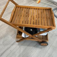 Tavolo carrello da giardino
