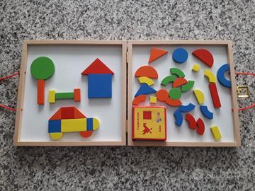 Domino eurekakids e valigetta forme magnetiche