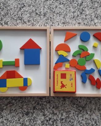 Domino eurekakids e valigetta forme magnetiche