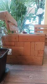 Divanetti artigianali in pallet ad angolo