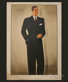 Poster moda maschile periodo anni 30 Collezionismo In vendita a Lecco