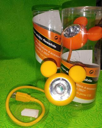 Lampada led con stelo flessibile