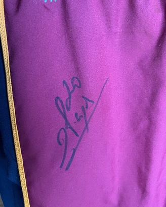 Pantaloncini Roma calcio autografati