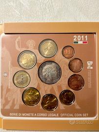 2011 Serie di monete a corso legale   5 € Argento