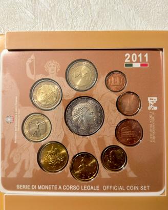 2011 Serie di monete a corso legale   5 € Argento