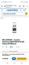 cucina elettrica 4 fuochi de longhi 