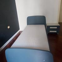 letto singolo con secondo letto estraibile