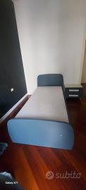 letto singolo con secondo letto estraibile