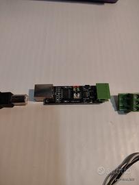 Modulo convertitore Usb a RS485 terminali a vite