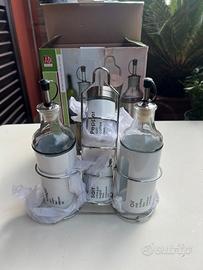Set oliera aceto sale e pepe AD Trend nuovo