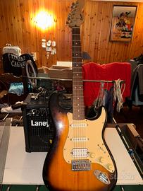 Chitarra Elettrica SQUIER con amplificatore Laney