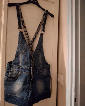Salopette jeans donna tg. 42