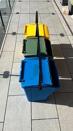 Set 3 bidoni raccolta differenziata