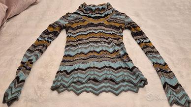 M Missoni dolcevita zigzag lurex - taglia 40 S